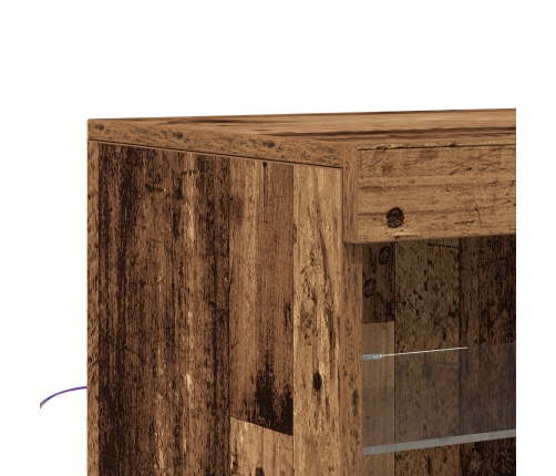 Vidaxl Sekretārs Ar Led Gaismām Vecs Koks 202X37X100 Cm Inženieru Koks, Vidaxl Sekretārs Ar Led Gaismām Vecs Koks 60.5X37X100 Cm,  Sekretārs Ar Led Gaismām Vecs Koks 41X37X100 Cm Vidaxl