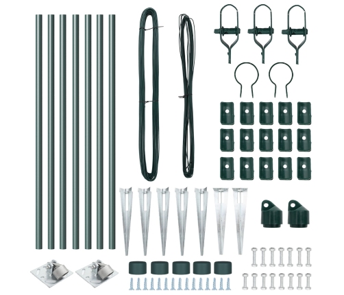 Žoga Stabi Ar Izsistu 7 Gabali Ø32 Mm 60 Cm Cinkota Tērauda Vidaxl