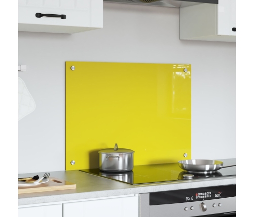 Virtuves Aizsargpaneļi Dzeltens 70X50X0,6 Cm Rūdīts Stikls Vidaxl