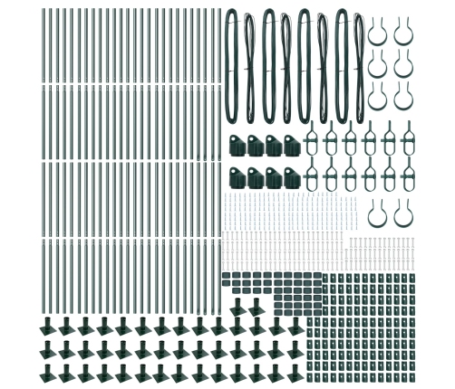 Žoga Stabi 104 Komplekts Zaļš Betonā 3.2 X 3.2 X 78.5 Cm Vidaxl