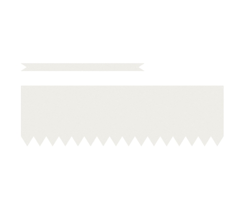 Zāliena Apmales 50 Gab. Balts 100X0.5X30 Cm Plastmasa Vidaxl