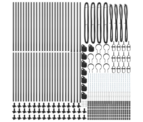 Žoga Stabi 52 Gab. Pelēki Betons, Metāls 3.2 X 3.2 X 90 Cm Vidaxl