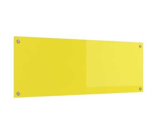 Virtuves Aizsargs, Dzeltens, 110X40X0,6 Cm, Temperēts Stikls Vidaxl