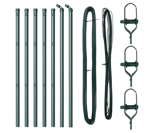 Žogu Stabi 7 Gab. Zaļi Ø32 Mm 80 Cm Cinkots Tērauds Vidaxl