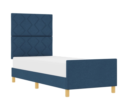 Zils Gultas Rāmis 80X200 Cm Audums Vidaxl