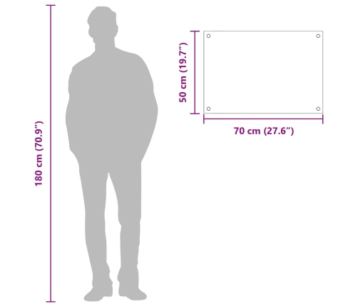 Virtuves Aizsargpanelis Tumši Pelēks 70X50X0,6 Cm Rūdīts Stikls Vidaxl