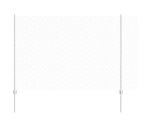 Vidaxl Žogu Stabi 22 Gabali U-Kanālā 150 Cm Cinkots Tērauds,  Sešstūra Žogs 1.5X50 M Cinkots Tērauds Vidaxl