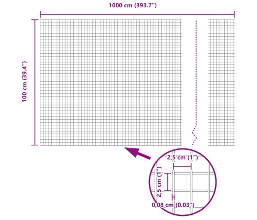 Vistas Tīkls 2 Komplekts Cinkots Tērauds 10 X 1 M Izturīgs Vidaxl