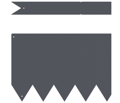 Zālāju Malas 10 Gab Antracīts 100X0,5X20 Cm Tērauds Vidaxl