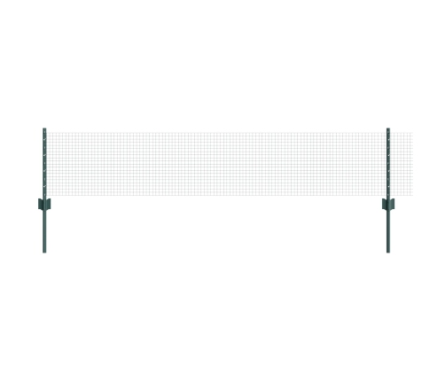 Savilktais Stieples Žogs Ar 5 U Veida Stabiem Zaļš 0.4X10 M Tērauds Vidaxl