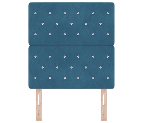 Vidaxl Gultas Galvgalis Kristāla Poga Tuftēts Tumši Zils 80 Cm Samts,  Gultas Galvgalis Kristāla Poga Tuftēts Tumši Zils 160 Cm Samts Vidaxl