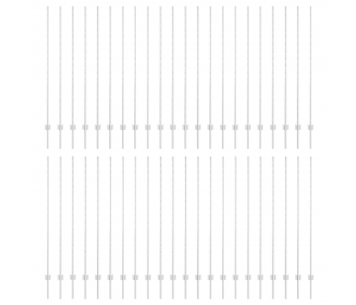 Žogu Stabi 88 Gabali U Kanāls Sudrabaini 200 Cm Tērauds Vidaxl