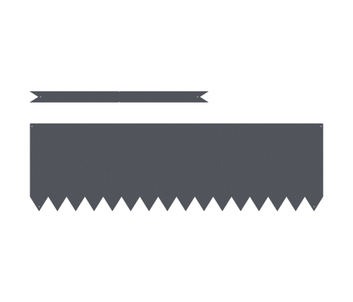 Zāliena Malas 10 Gab. Antracīts 100X0,5X30 Cm Tērauds Vidaxl