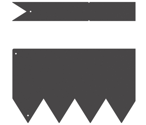 Zāles Apmalēs 30 Gab. Melns 100X0,5X15 Cm Tērauds Vidaxl