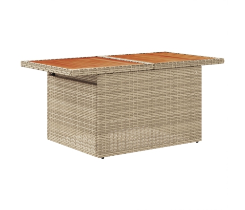 11 Gabalu Dārza Dīvānu Komplekts Ar Spilveniem Bēšs Poli Rotangpalma Vidaxl