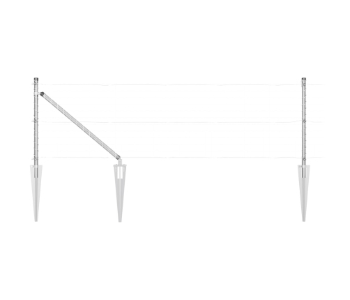 Žoga Stabi Ar Izsistumu 52 Gab. Ø32 Mm 120 Cm Galvanizēts Tērauds Vidaxl