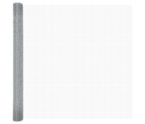 Veltīts Stiepļu Žogs Ar 13 Flanged Stabiem 1.5X50 M Galvanizētā Tēraudā Vidaxl