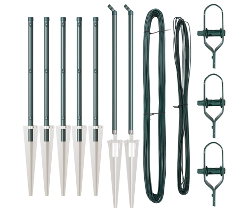 Žoga Stabi Ar Izsistu 7 Gabali Ø32 Mm 60 Cm Cinkota Tērauda Vidaxl