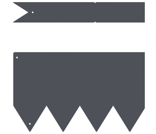 Zāles Apmalītes 30 Gab. Antracīts 100X0,5X15 Cm Tērauds Vidaxl