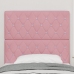 Vidaxl Gultas Galvgalis Ar Kristāla Pogām Tuftēts Rozā 90 Cm Samts,  Gultas Galvgalis Ar Kristāla Pogām Tuftēts Rozā 180 Cm Samts Vidaxl