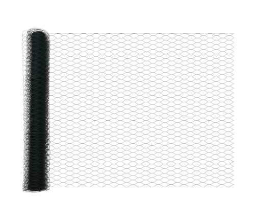 Vidaxl Žogu Stabi 11 Gab. U-Kanāls Zaļš 120 Cm Tērauds,  Sešstūra Žogs Zaļš 1.2X50 M Tērauds Vidaxl