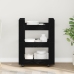 Virtuves Ratiņš Melna Ozola 60X45X80 Cm Inženierijas Koka Vidaxl