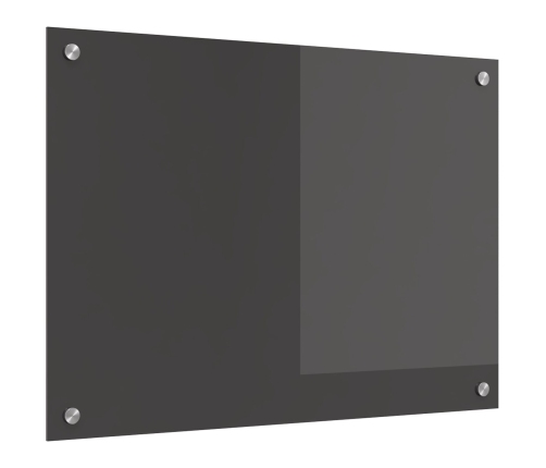 Virtuves Aizsargpanelis Tumši Pelēks 70X50X0,6 Cm Rūdīts Stikls Vidaxl