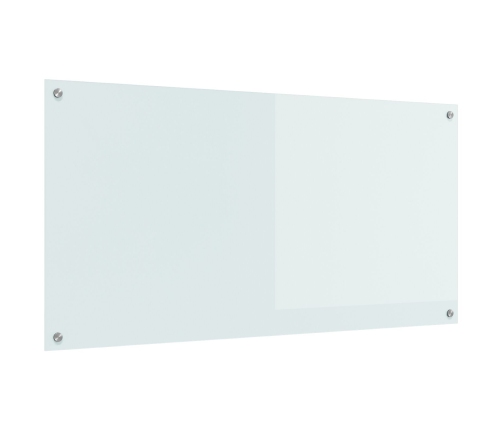 Virtuves Apdare Balta 120X60X0,6 Cm Temperēts Stikls Vidaxl