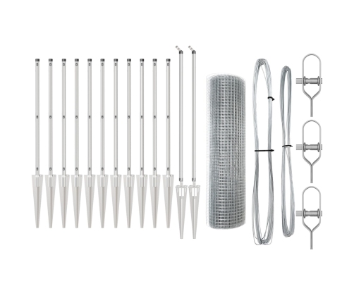 Žoga Stabu Komplekts 2 Gabali Cinkots Cinkots Tērauds Liels Vidaxl