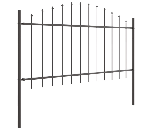 Žoga Panelis Ar Smaili Arku 2 Gab. Pulverkrāsots Tērauds Vidaxl