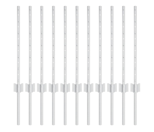 Žoga Stabi 11 Gabalu U Formas 60 Cm Cinkots Tērauds Vidaxl