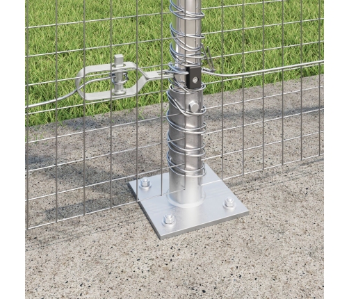 Žoga Stabu Komplekts 2 Gabali Cinkots Tērauds 10 X 1.5 M Izturīgs Vidaxl