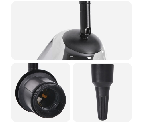 Griestu Gaisma Ar Regulējamu Stikla Lampas Ēnu Antracīts E27 Vidaxl