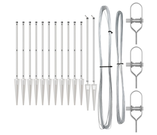 Žoga Stabi Ar Ķēdi 13 Gab. Ø32 Mm 80 Cm Cinkots Tērauds Vidaxl