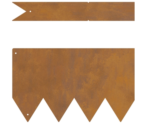 Zāliena Apmalītes 20 Gab. 100X0,5X15 Cm Laika Apstākļiem Izturīgs Tērauds Vidaxl