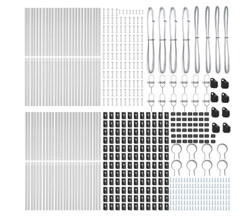 Žoga Stabi 52 Gab Ø32 Mm 170 Cm Cinkots Tērauds Vidaxl