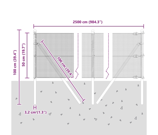 Žogu Stabu Komplekts 2 Gab. Pelēks Pulverkrāsots Tērauds Vidējs Vidaxl