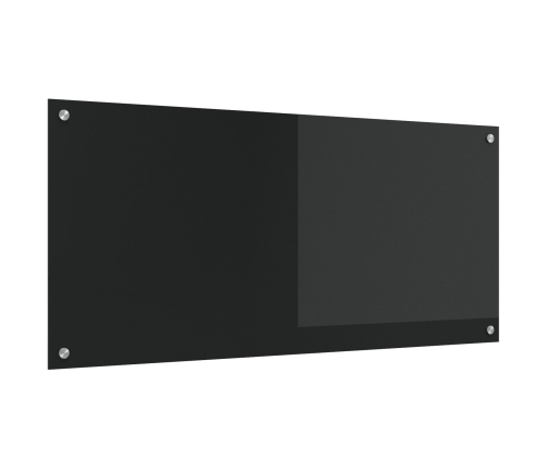 Virtuves Aizsargstikls, Melns, 110X50X0,6 Cm, Temperēts Stikls Vidaxl