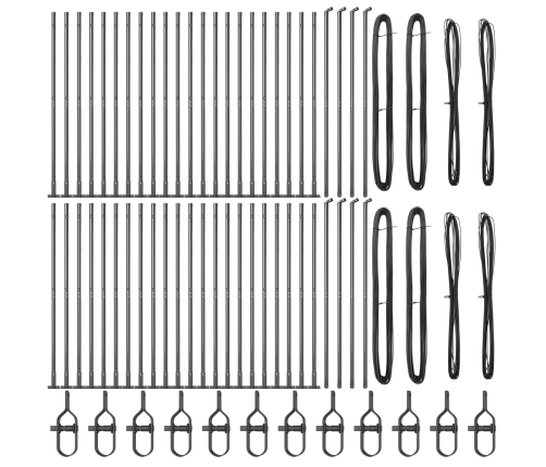 Žoga Stabi 104 Komplektā Pelēks Betons 3.2 X 3.2 X 83.5 Cm Vidaxl