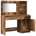2 Daļu Tualetes Galda Komplekts Ar Led, Veco Koku Inženierijas Koks Vidaxl