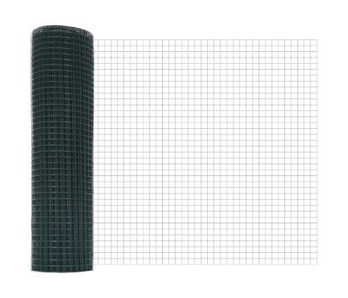 Veltītā Stieple Ar 7 Stabiem Zaļš 0.6X10 M Tērauds Vidaxl