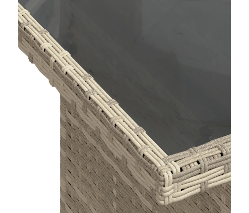 11 Daļu Dārza Dīvānu Komplekts Ar Spilveniem Gaiši Pelēkā Poli Rotangpalma Vidaxl