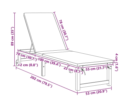Vidaxl Sauļošanas Krēsli 2 Gab. Ar Spilveniem Cietā Akācijas Kokā,  Sauļošanas Krēsls Ar Gaiši Pelēkiem Spilveniem Cietā Akācijas Kokā Vidaxl