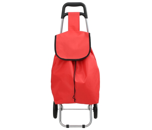 Iepirkumu Rati Ar Riteņiem Sarkani 35 L Vidaxl
