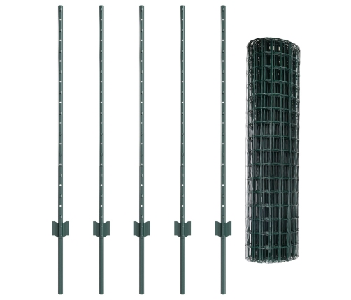 Vidaxl Eiropas Žogs Ar 5 U Stabiem Zaļš 1X10 M Tērauds