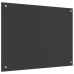 Virtuves Aizsargpanelis Tumši Pelēks - 80X60X0.6 Cm Rūdīts Stikls Vidaxl
