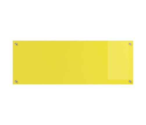 Virtuves Aizsargs, Dzeltens, 110X40X0,6 Cm, Temperēts Stikls Vidaxl