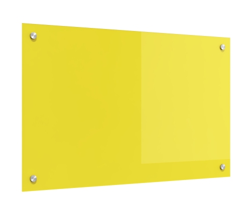 Virtuves Aizsargpaneļi Dzeltens 80X50X0,6 Cm Rūdīts Stikls Vidaxl