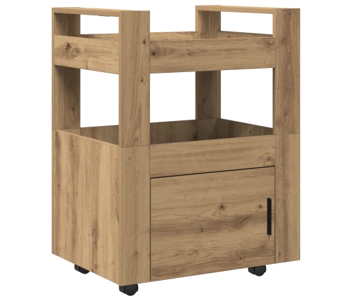 Virtuves Rati Artisan Oak 60X45X80 Cm Inženierijas Koks Vidaxl