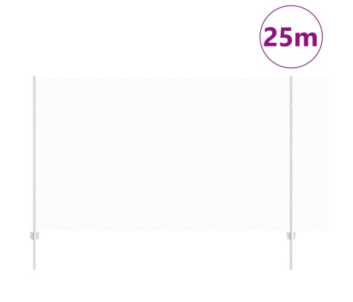 Vidaxl Žoga Statņi 22 Gab U-Kanāls 140 Cm Galvanizēts Tērauds,  Sešstūra Žogs 1.4X25 M Galvanizēts Tērauds Vidaxl